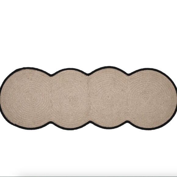 Farmhouse Jute Braided Simplify Table Runner Cottagecore Country Shabby Chic - Picture 3 of 4